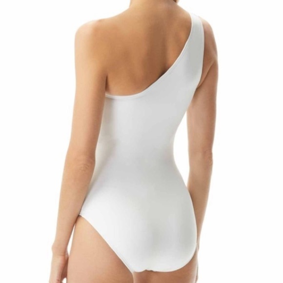 MICHAEL Kors One Shoulder One Piece Swimsuit - Picture 2 of 8